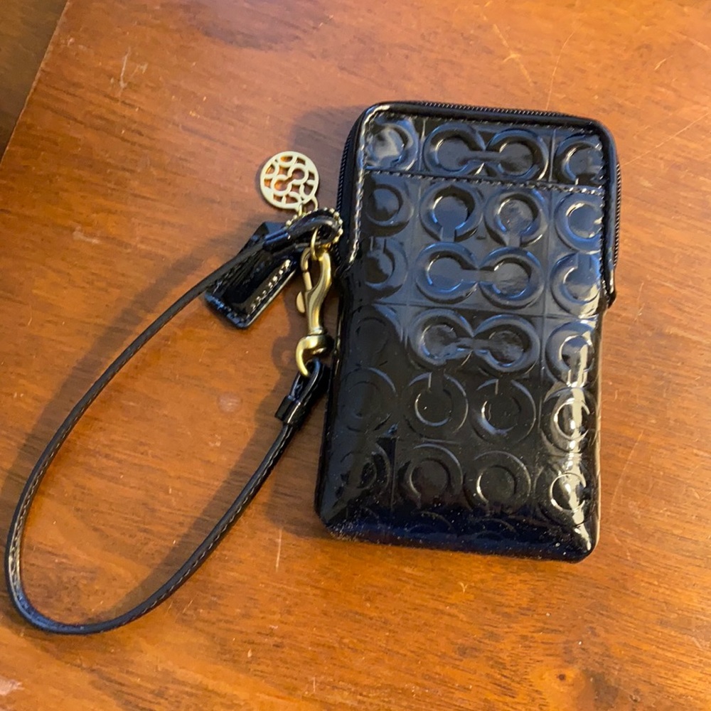 Coach cellphone wristlet